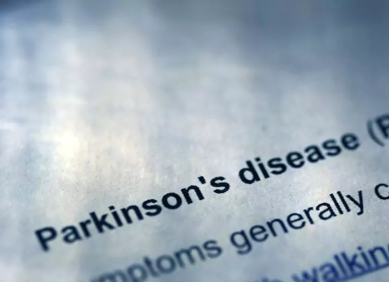 a text saying Parkinson's Disease 