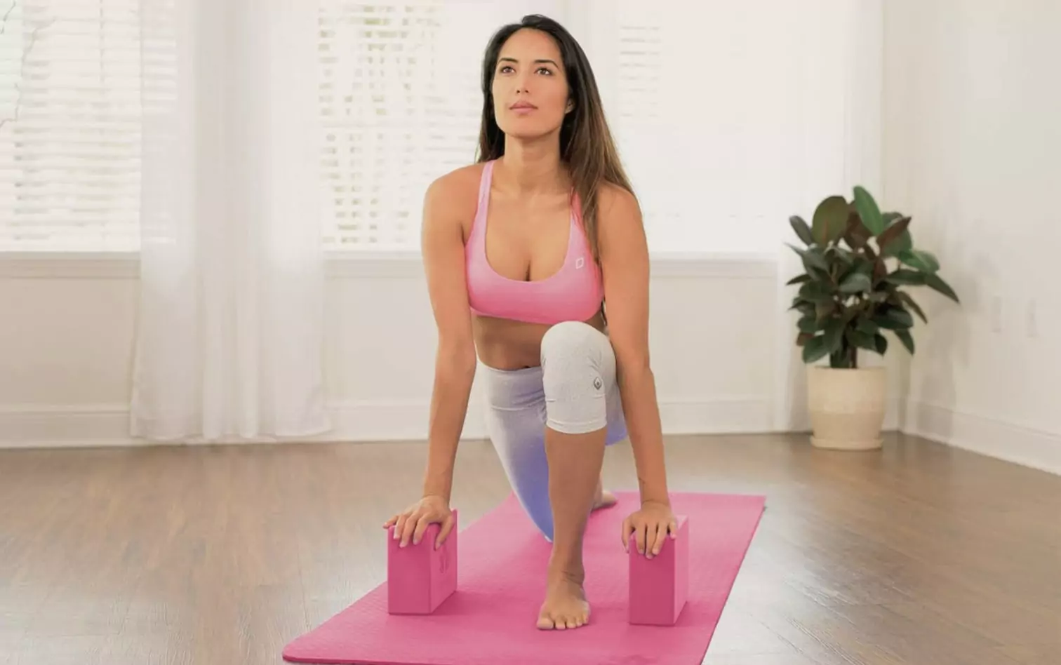 a person doing yoga