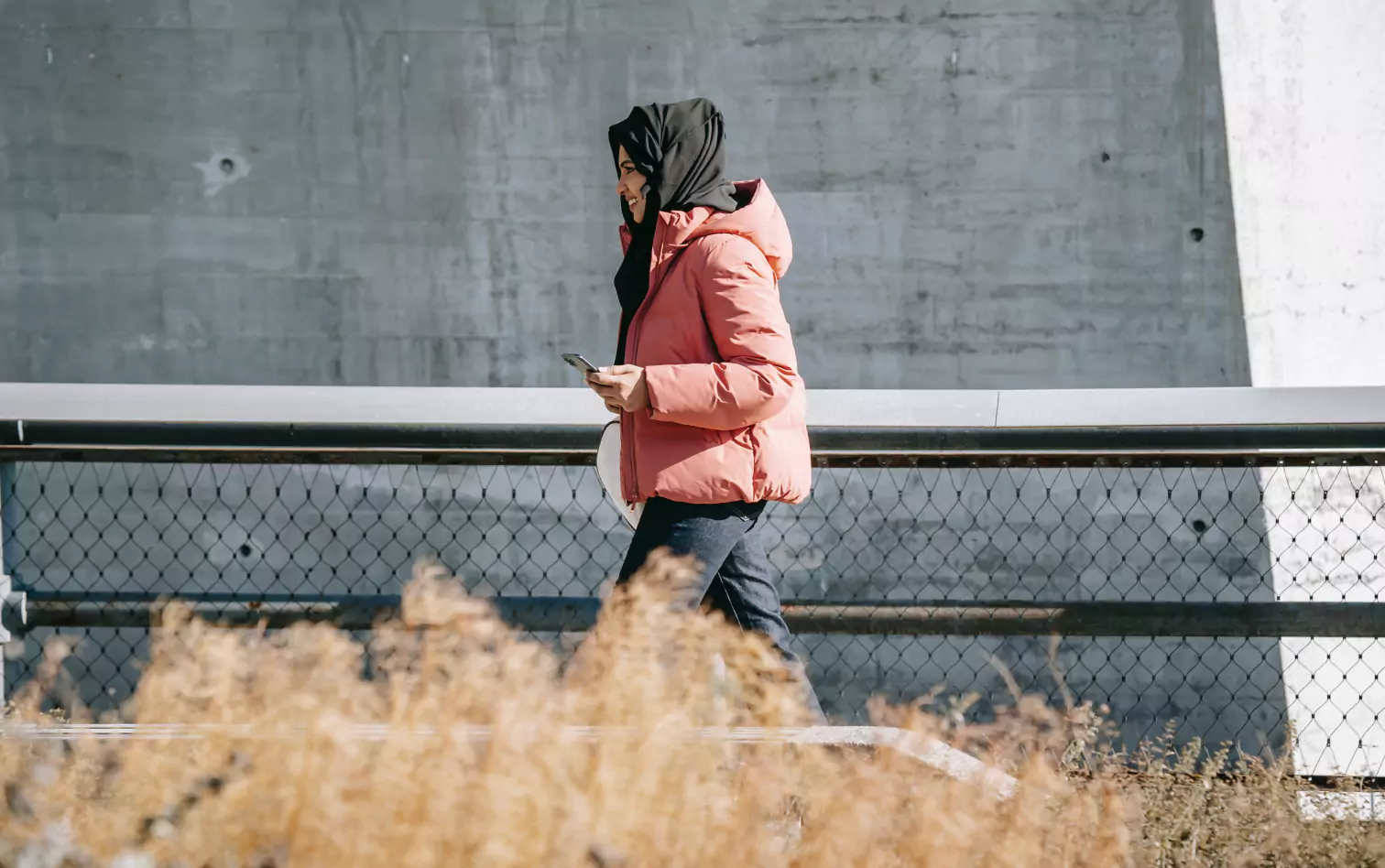 a person walking