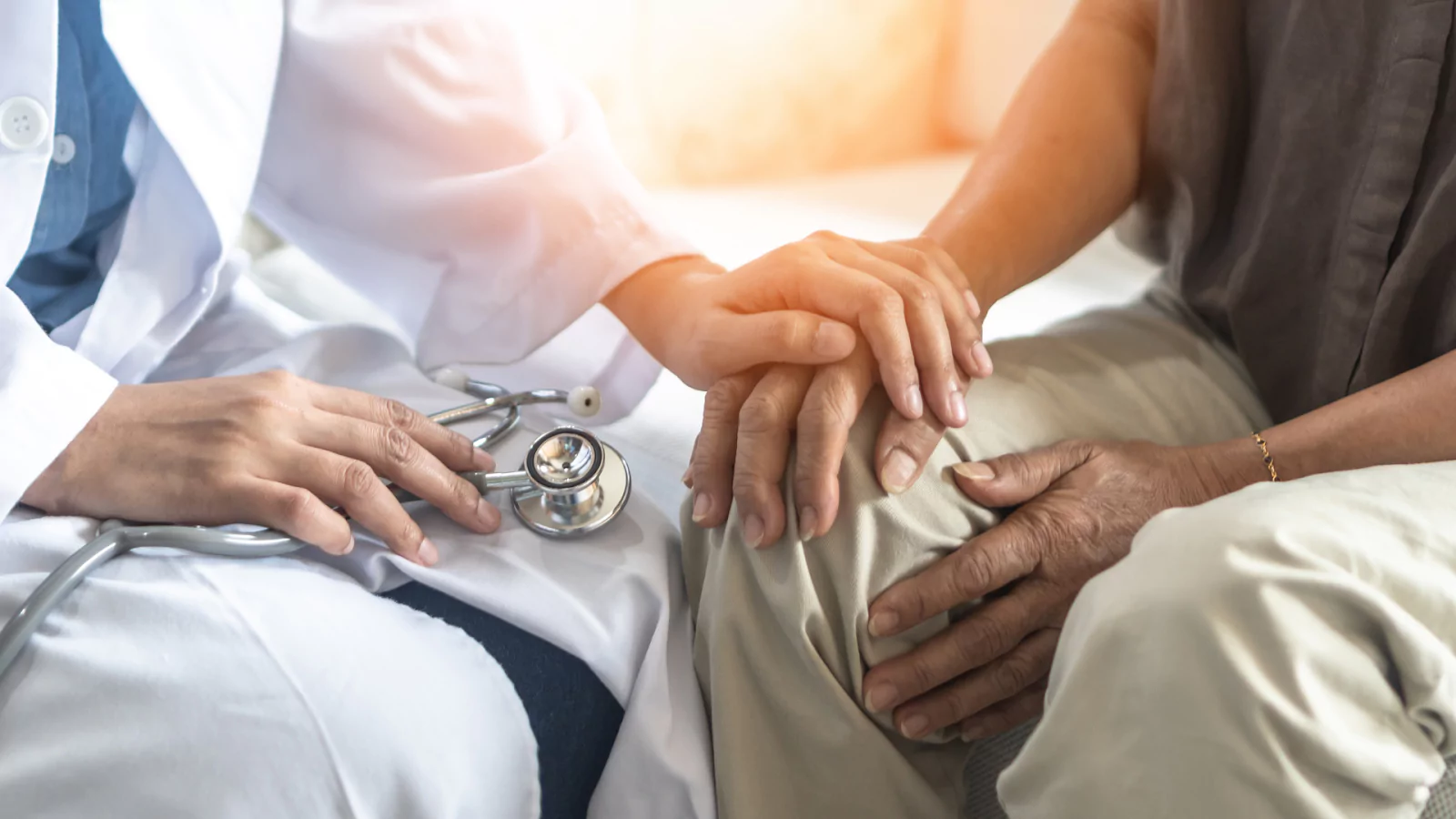 doctor providing comfort to patient