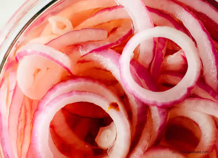 pickled red onions