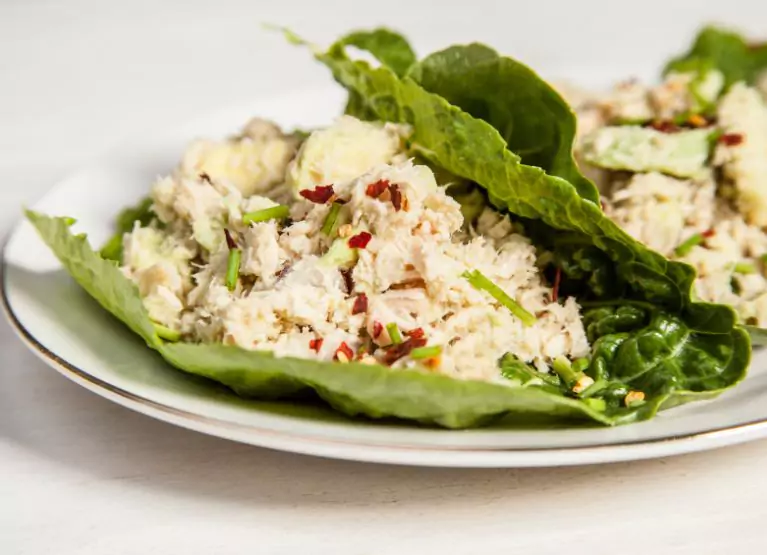 lettuce wrap with tuna