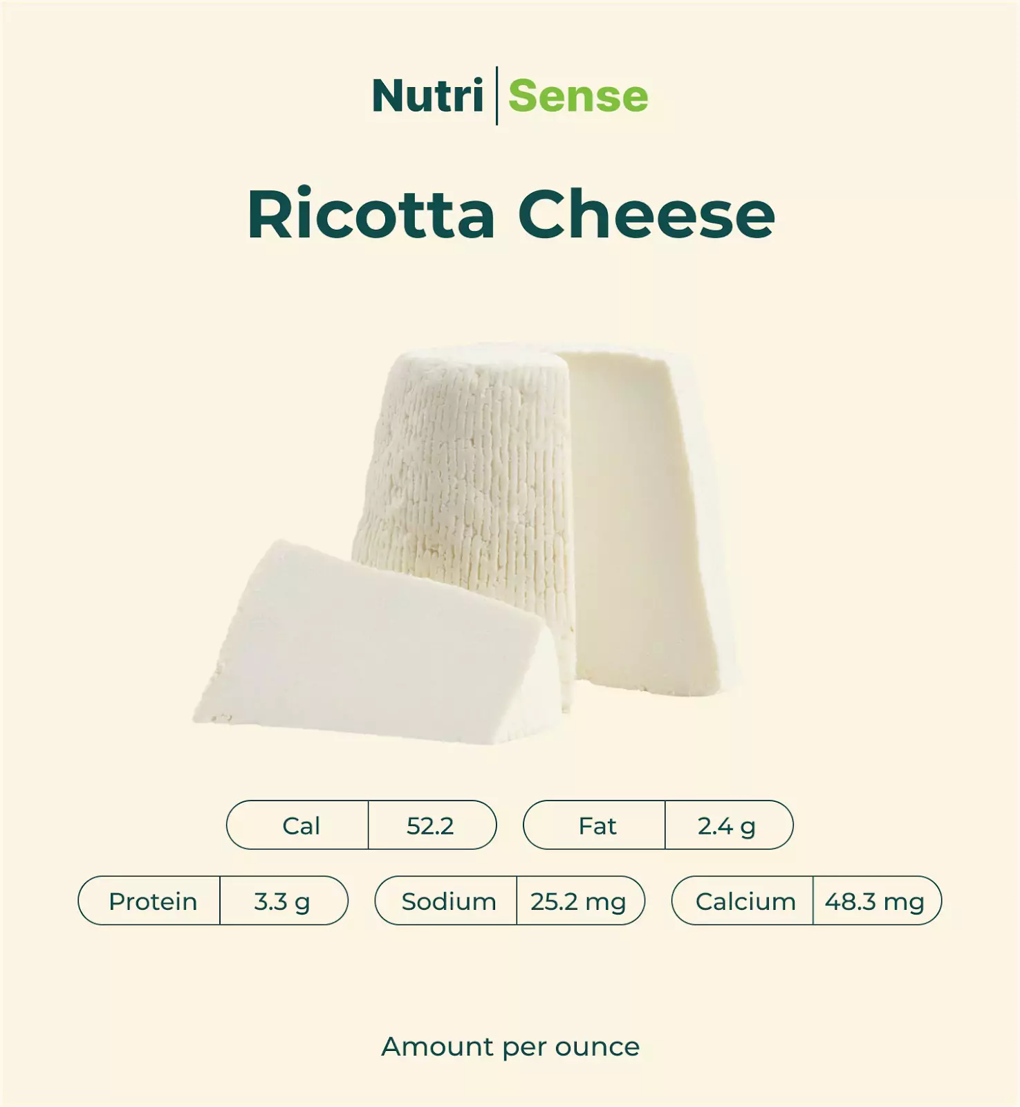 nutritional content of ricotta cheese