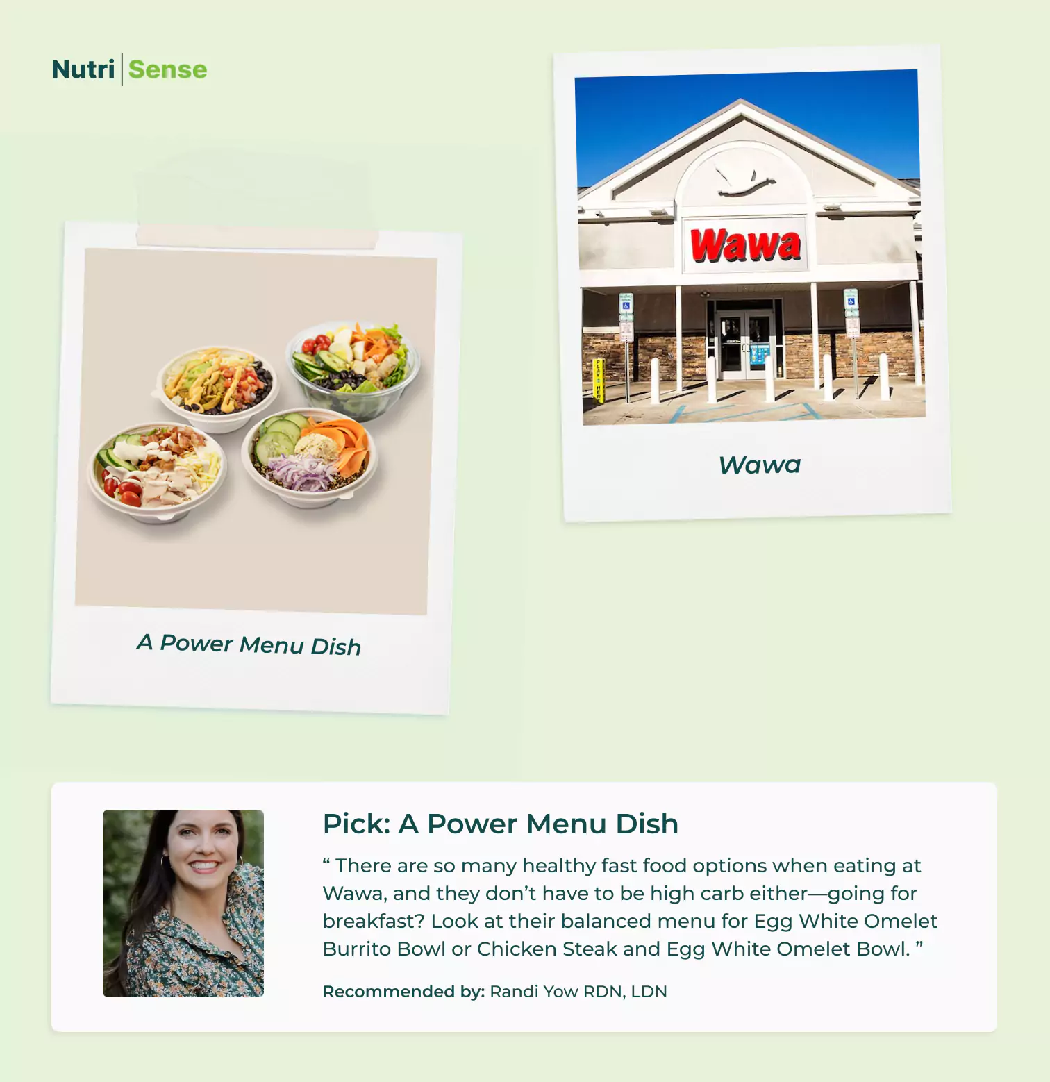  Wawa, a Power Menu Dish and Randi Yow RDN, LDN