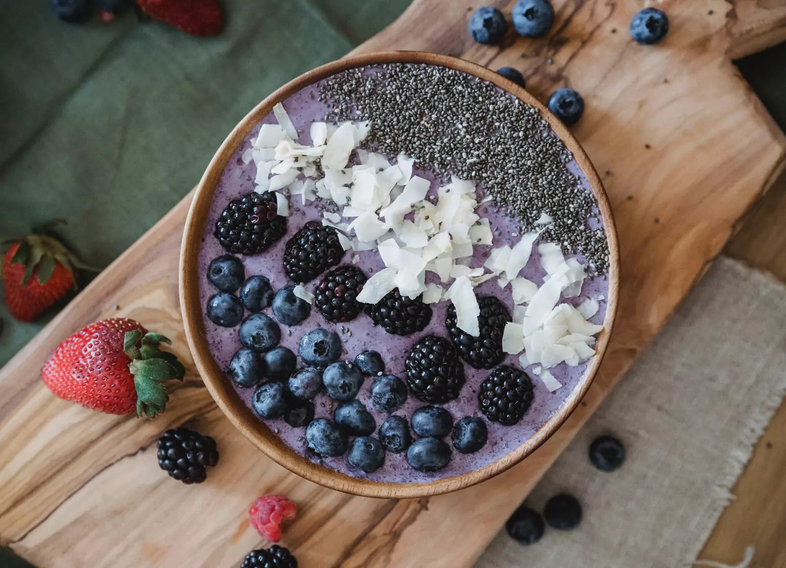 Blueberry Avocado Smoothie Bowl