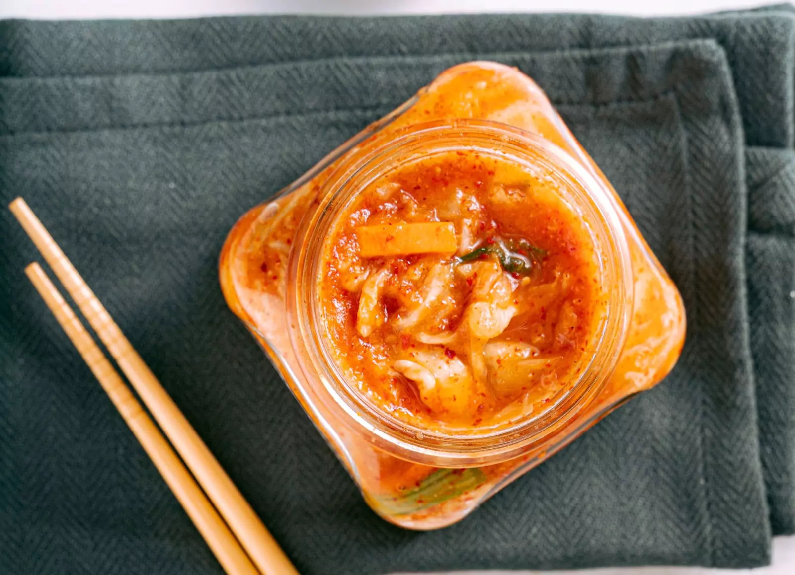 a jar of Kimchi