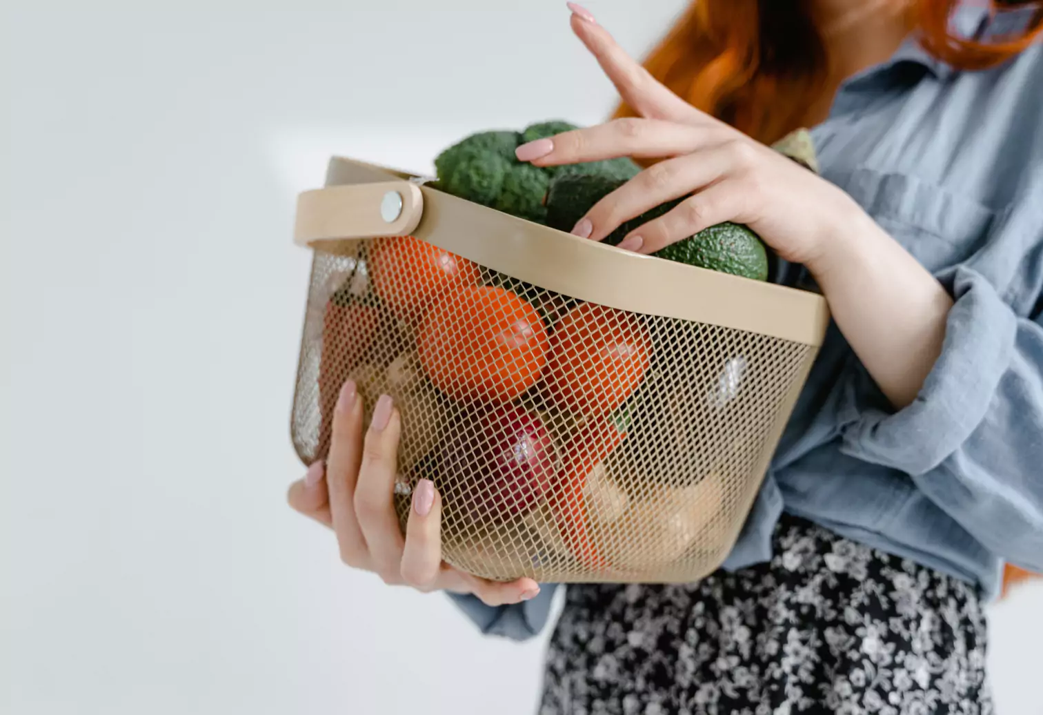 a basket of veggies