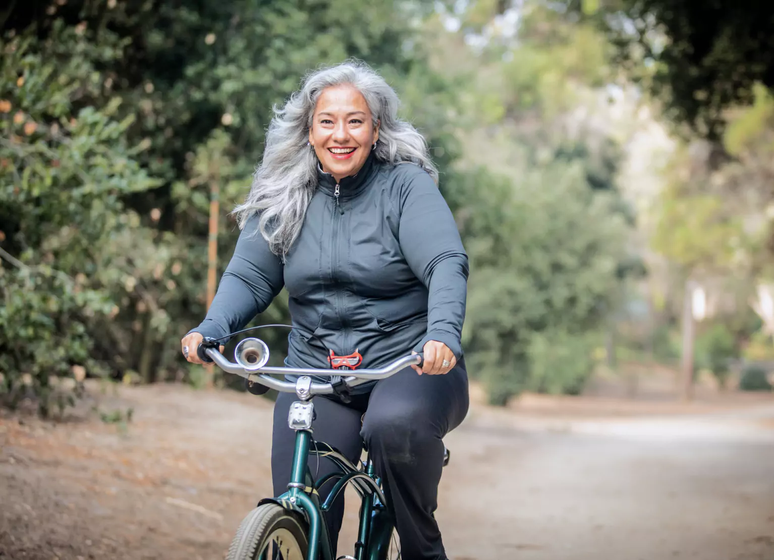 someone riding a bike