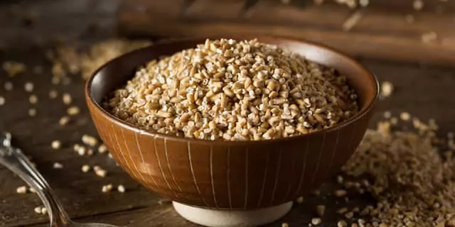 a bowl of Steel-cut oatmeal