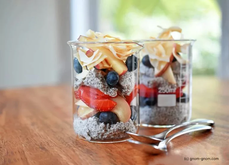 Coconut chia pudding by nom nom paleo