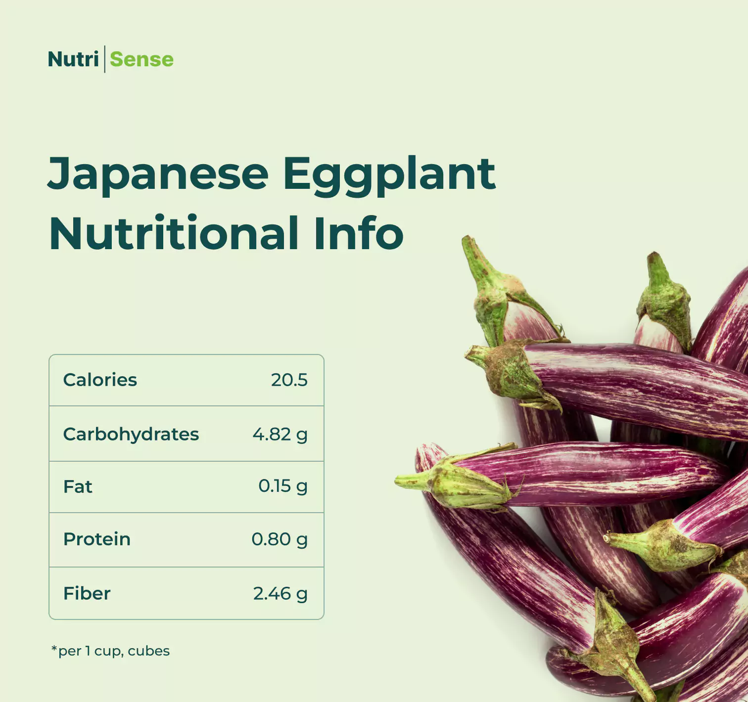 Japanese Eggplant Nutritional Info