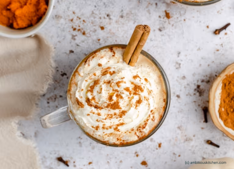 a pumpkin spice latte