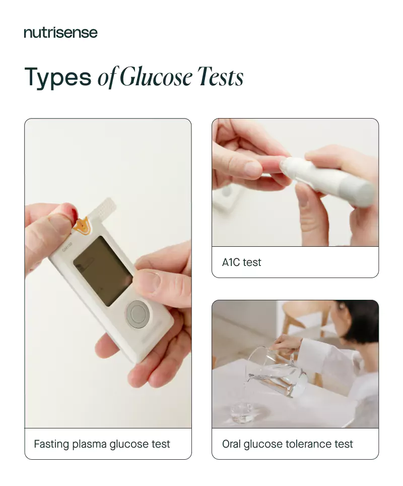 Different types of glucose tests