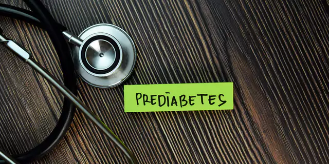 a Stethoscope and a note that says "prediabetes"