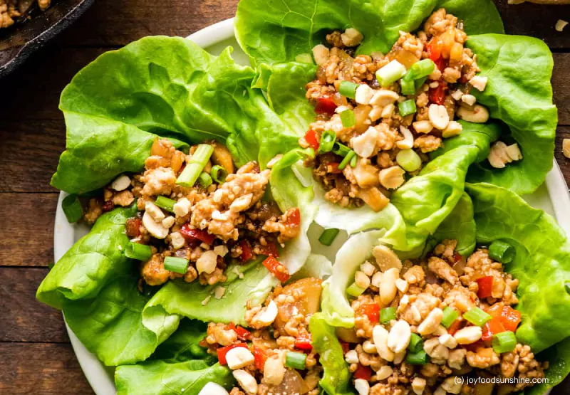 Chicken lettuce wraps