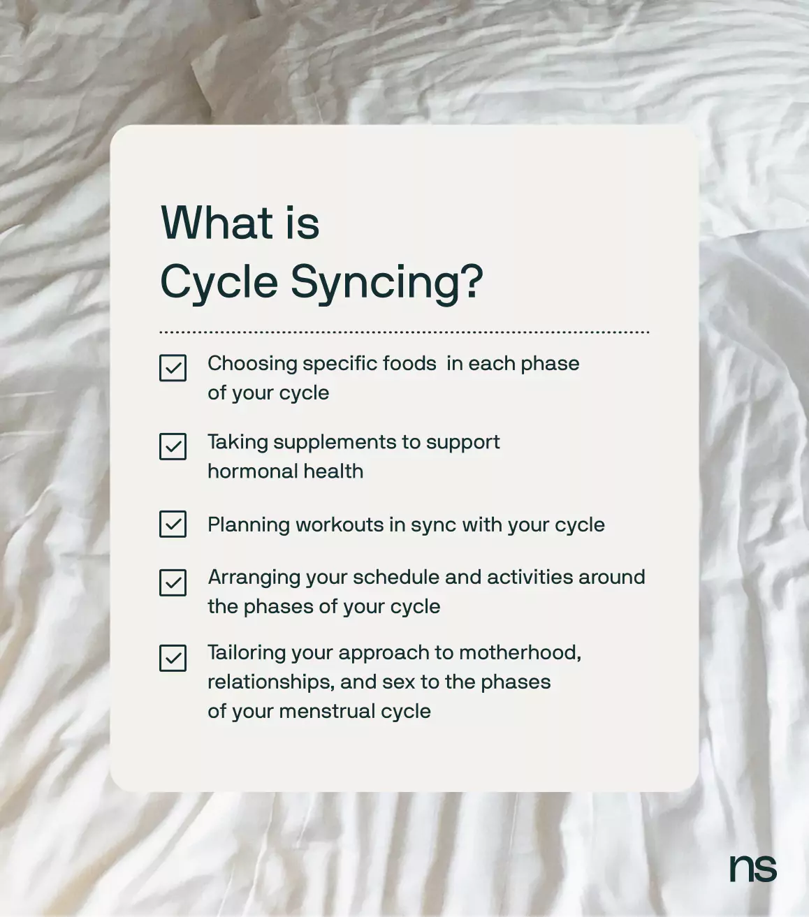 Women's Cycle Syncing Guide Period Tracker Cycle Syncing Journal & Planner  