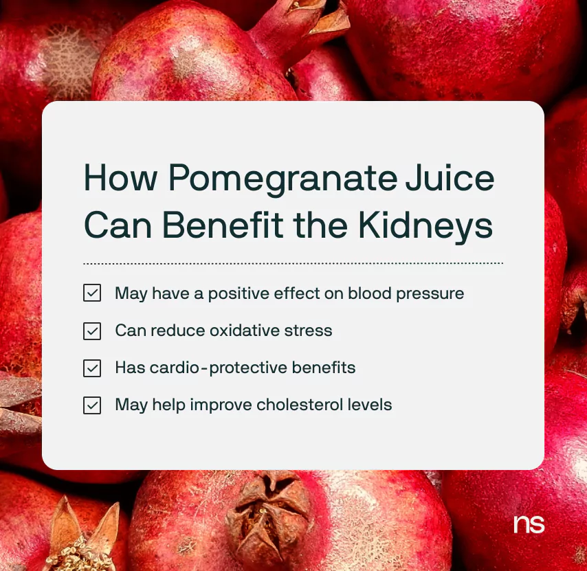 Effects of pomegranate outlet juice