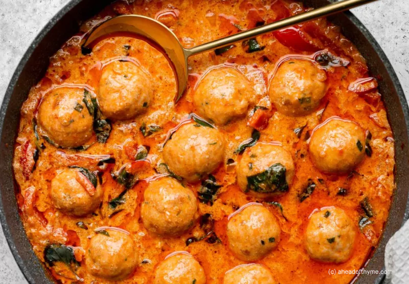 thai turkey meatballs