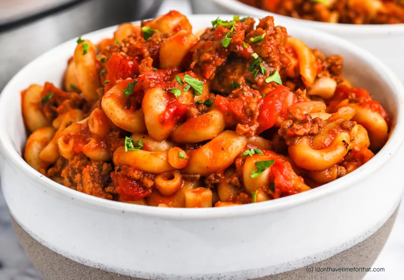 A bowl of goulash