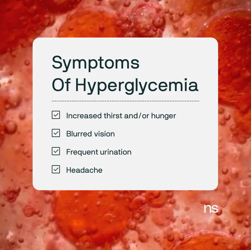 symptoms of hyperglycemia checklist