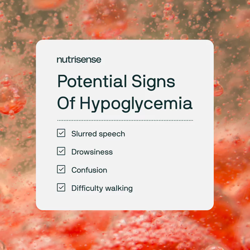 list of symptoms of hypoglycemia