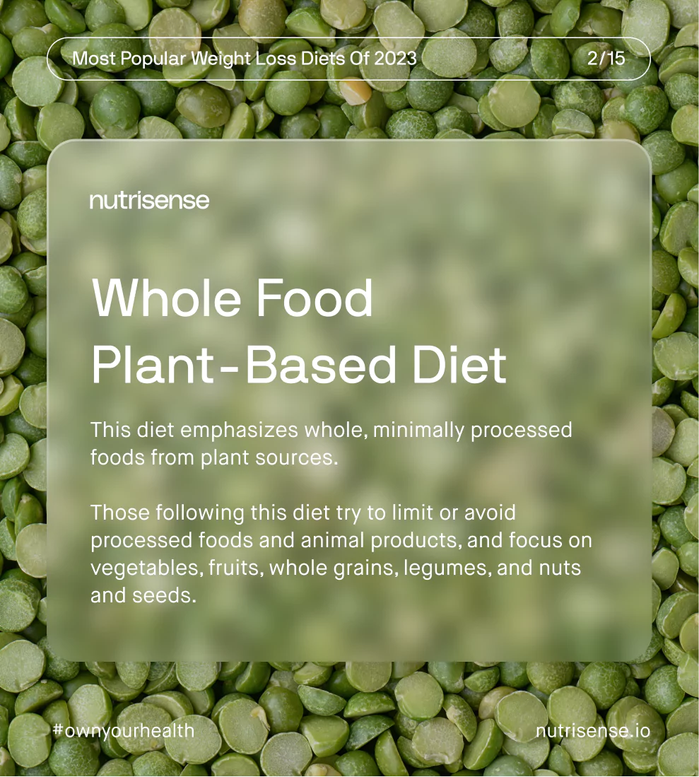 facts about the whole food plant based diet