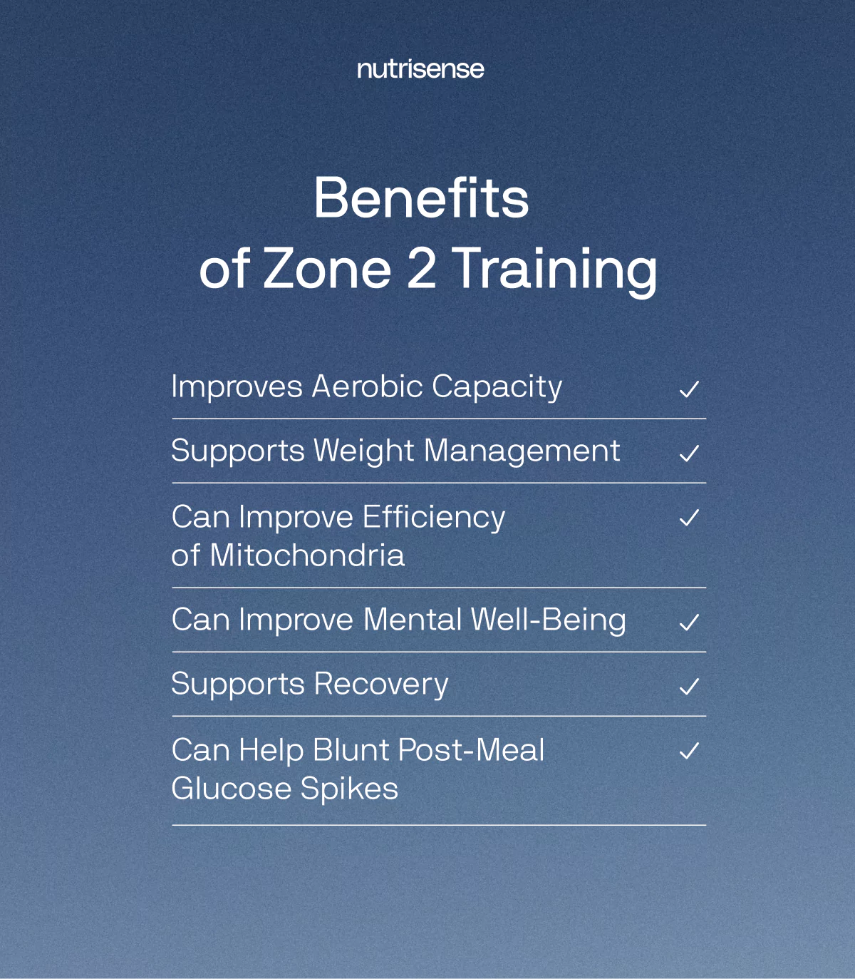 a list of the benefits of zone 2 training