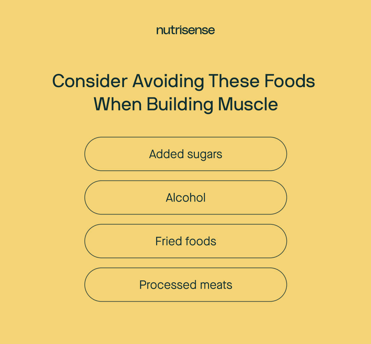 what to avoid in a muscle building diet