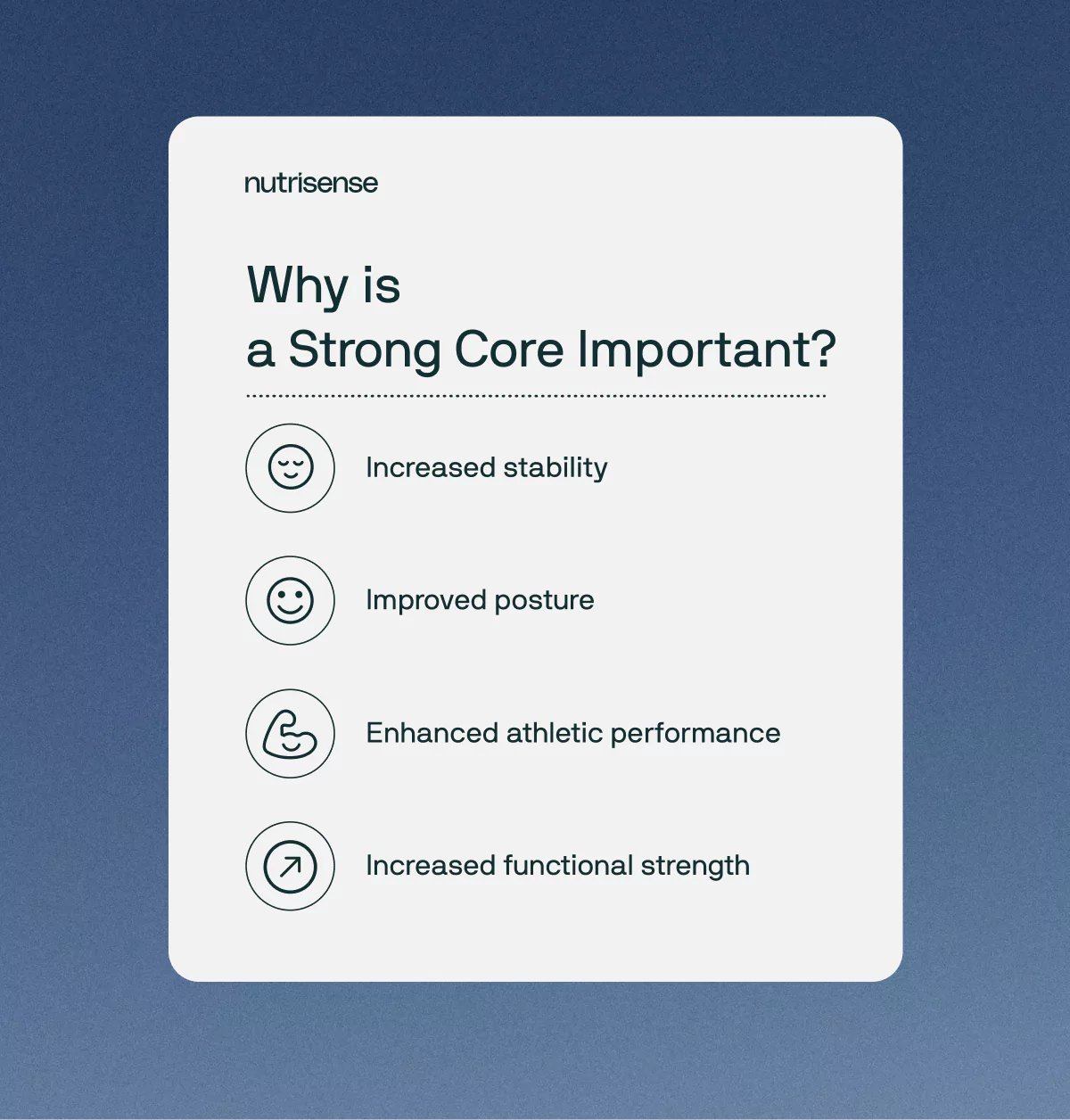 reasons why a strong core is beneficial