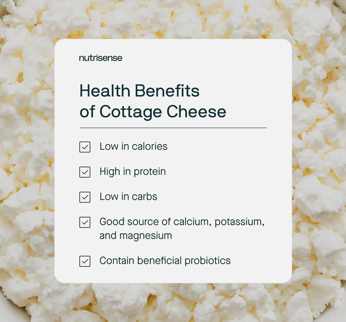 health benefits of cottage cheese