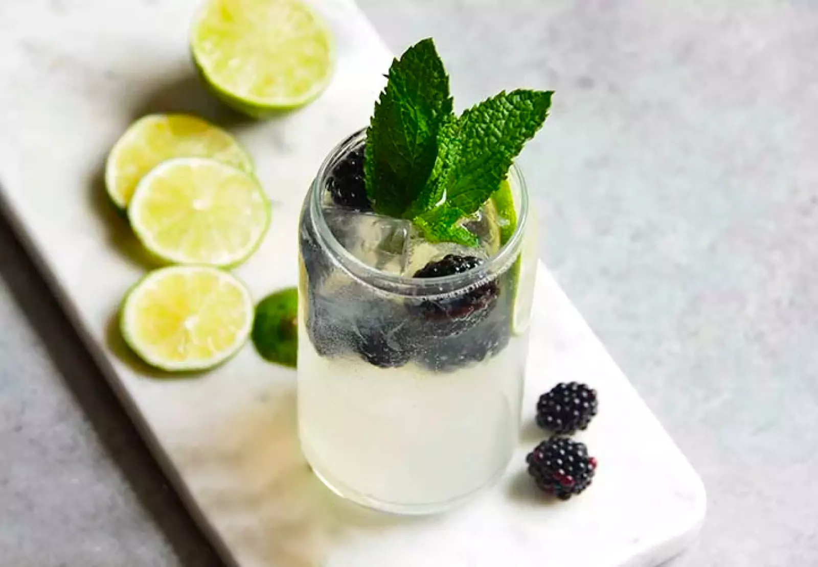 low carb blackberry mojito