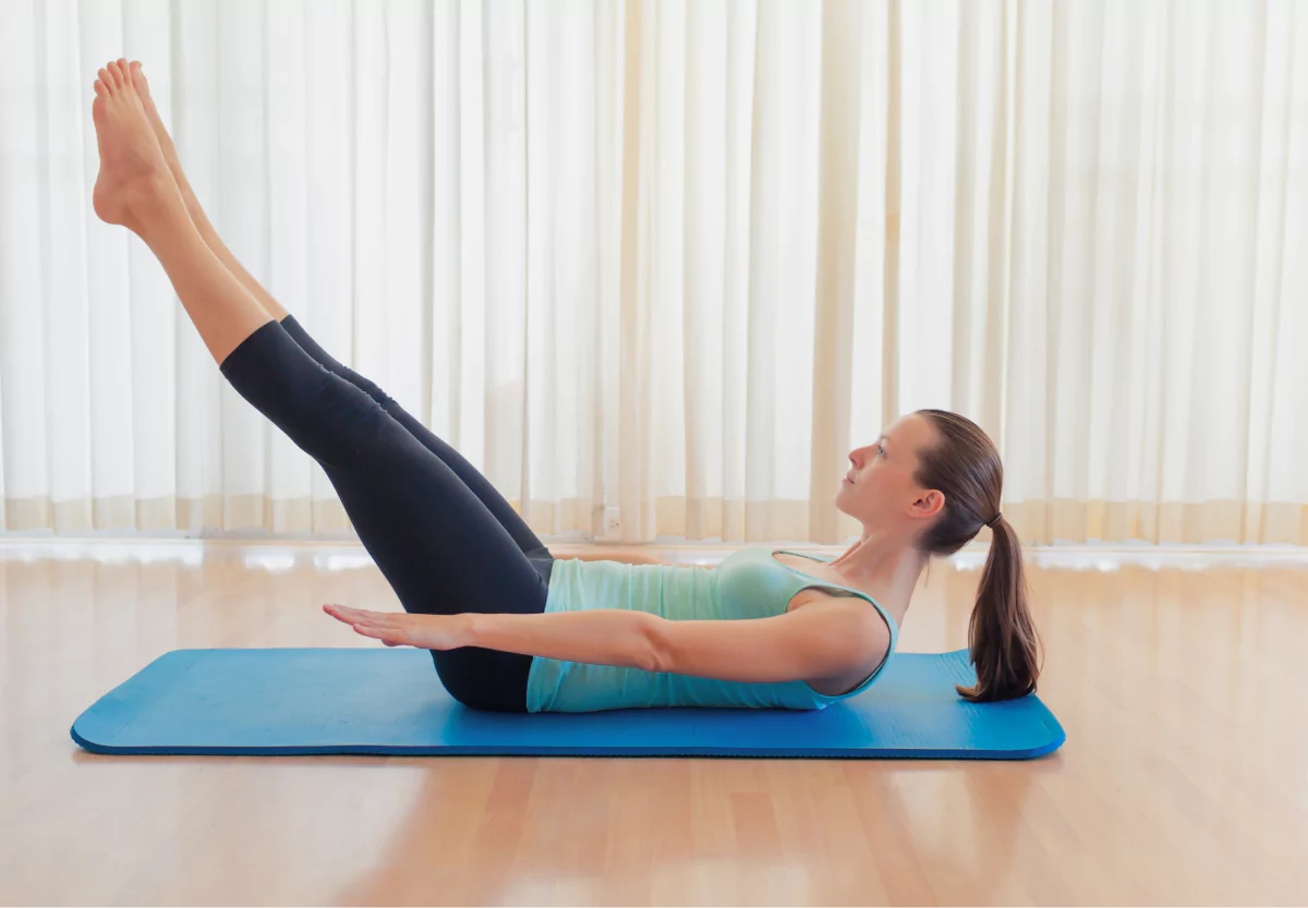 lying leg oblique exercise