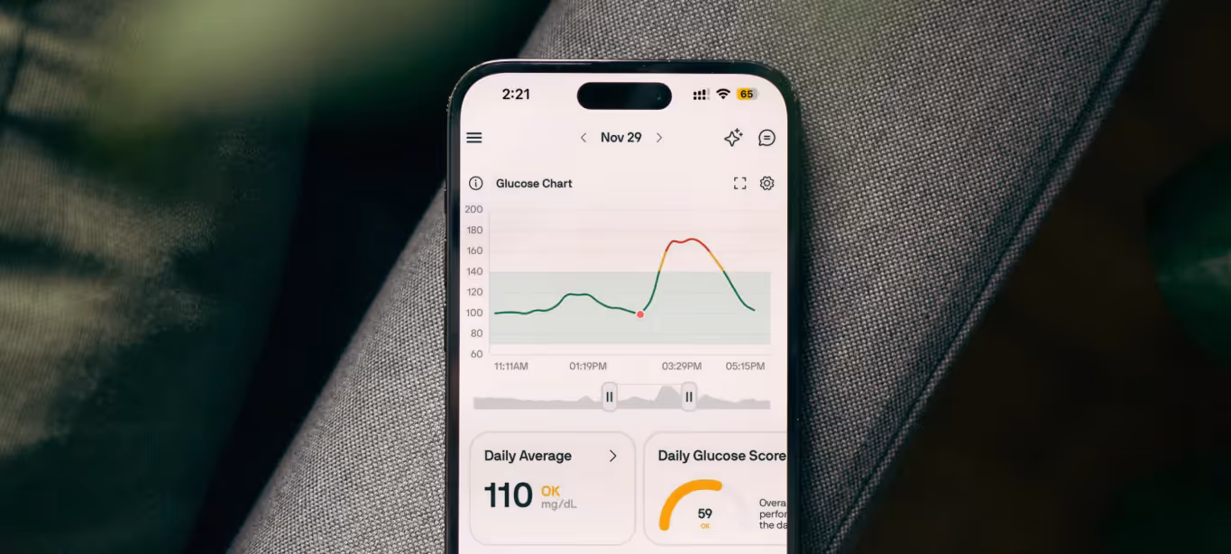 nutrisense app with glucose spike