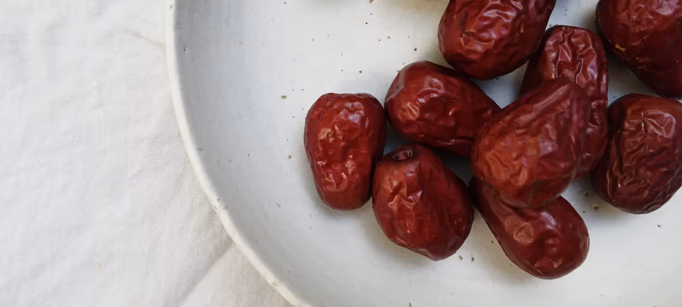 a plate of dates