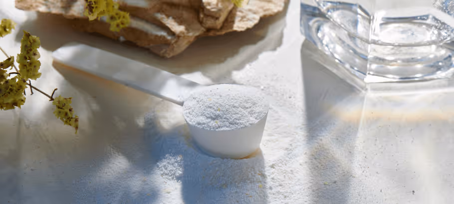 a scoop of creatine powder