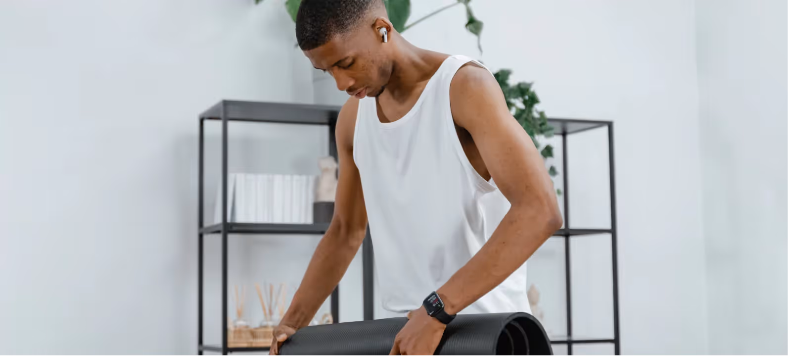 a man doing a workout