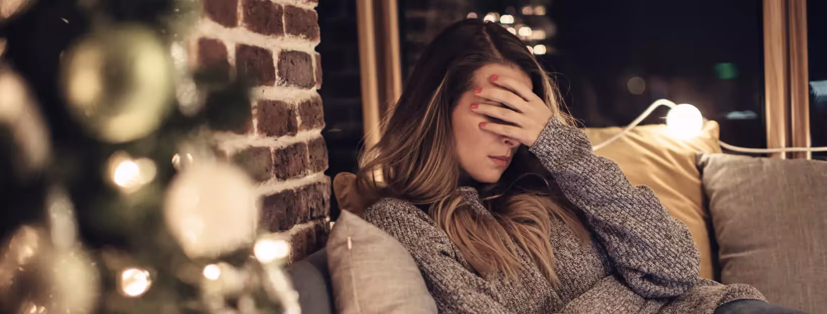 a person having a headache