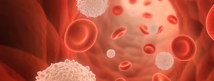 A visual representation of glucose molecules on a red backdrop.