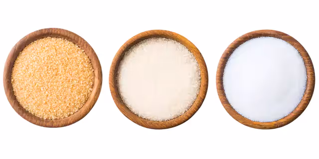 three bowls of Sweeteners