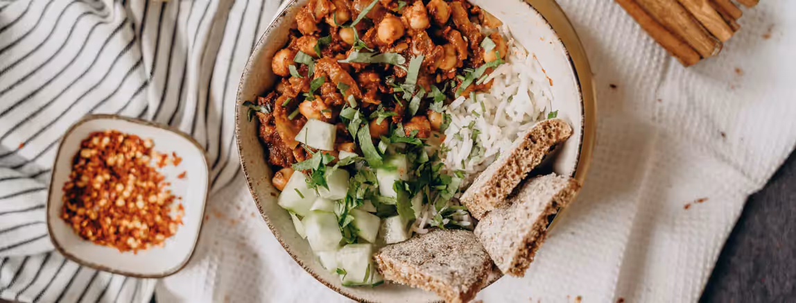 a bowl of rice and veggies