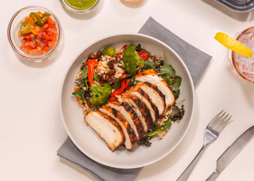 a balanced plate of food