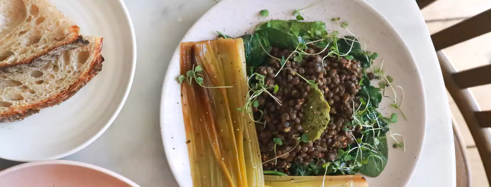 chia seeds and two slices of bread