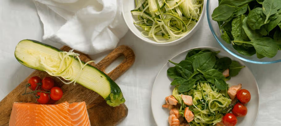 two plates full of vegetables