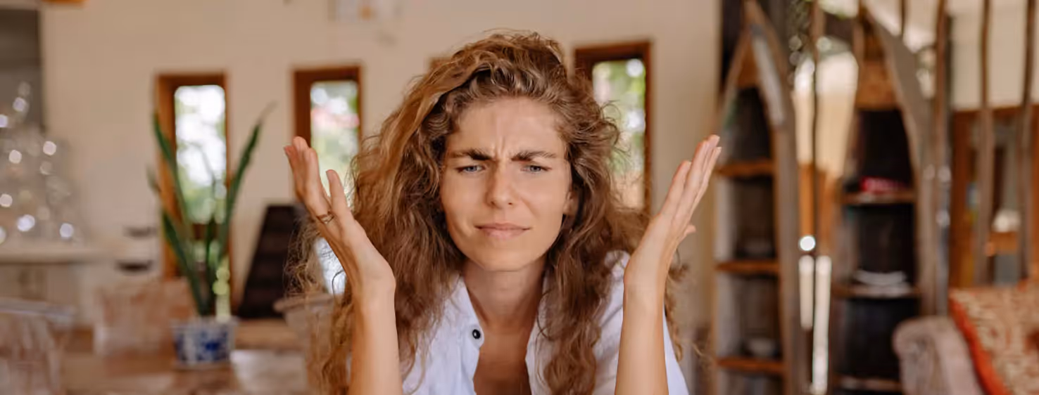 a person looking confused