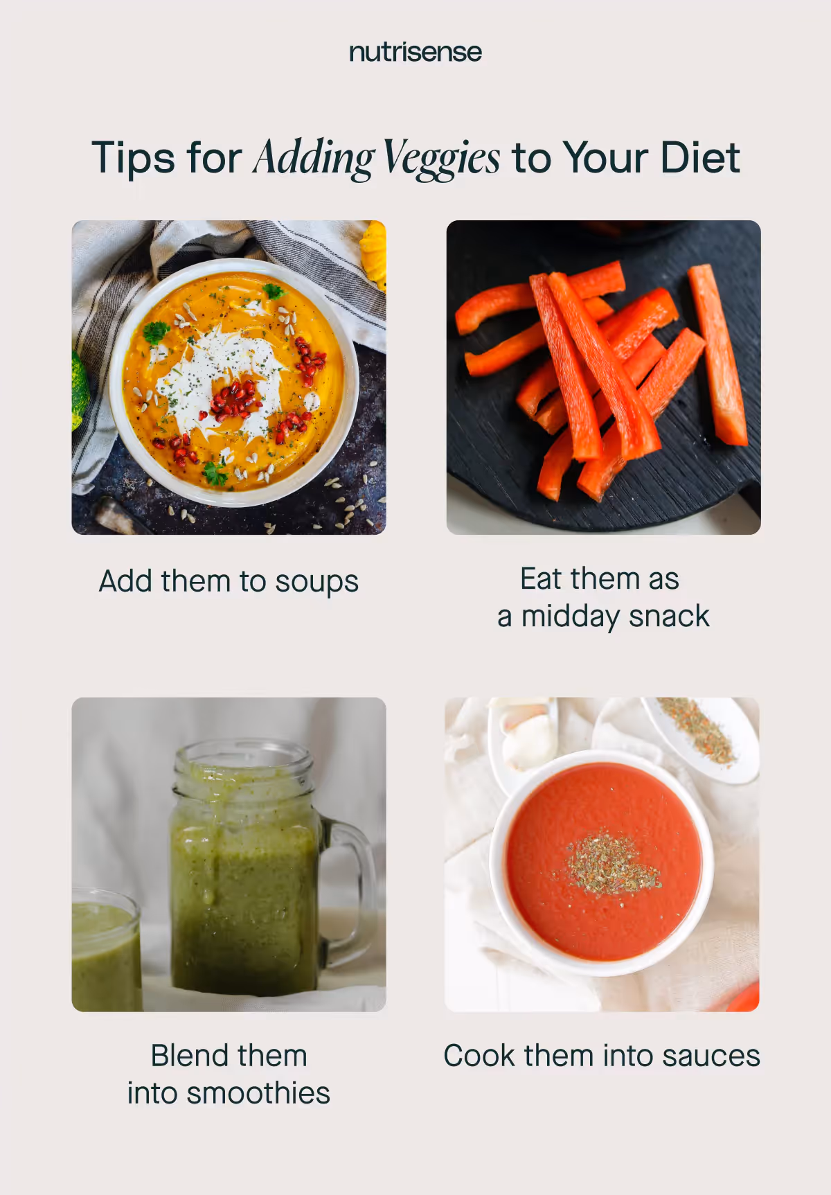 how to add veggies to your diet