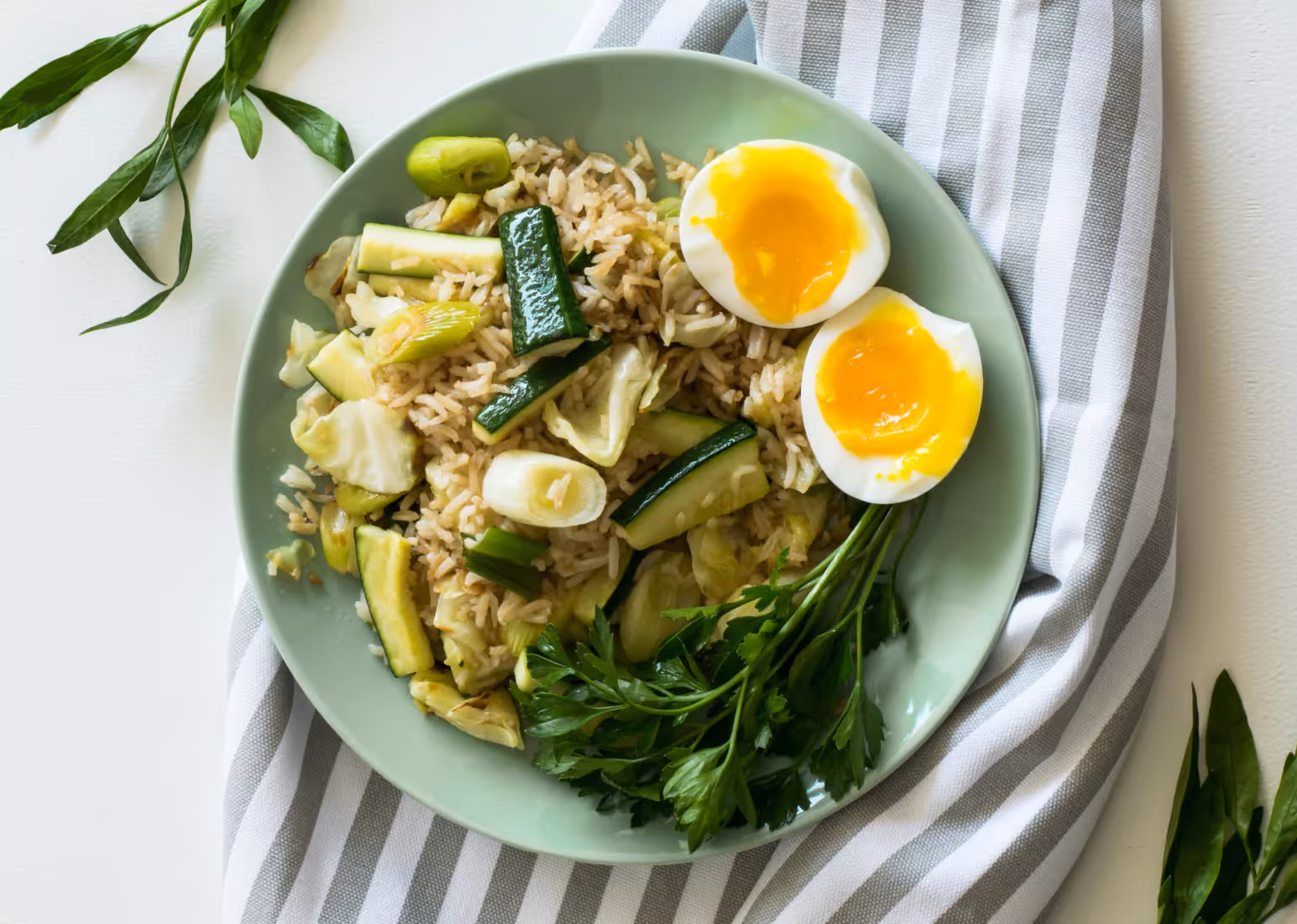 a plate of carb-rich foods