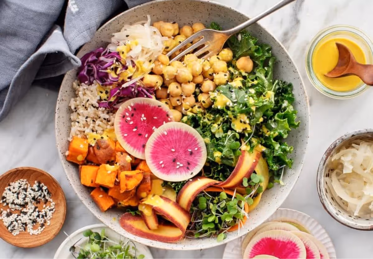 turmeric tahini buddha bowl