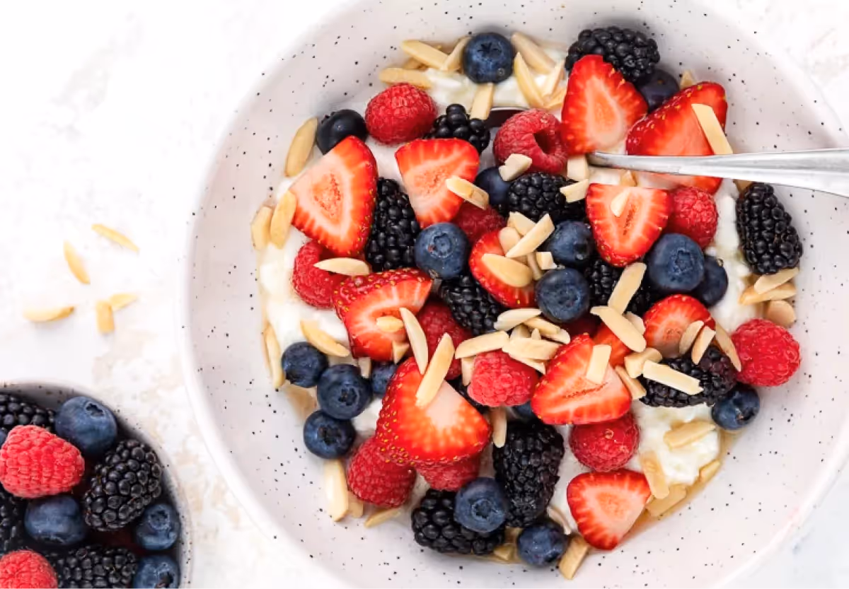 Cottage Cheese Fruit Bowl