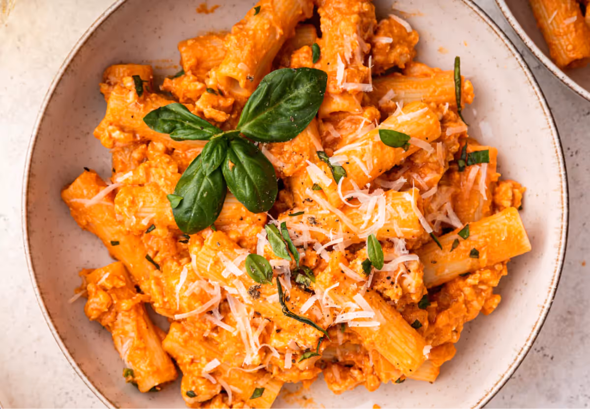 Creamy Cottage Cheese Pasta