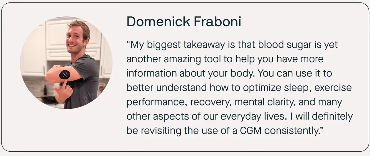 domenick fraboni nutrisense member story